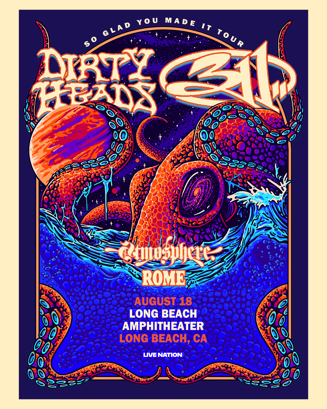 MEMBERS ONLY: 311 & the Dirty Heads at the Long Beach Amphitheatre on August 18