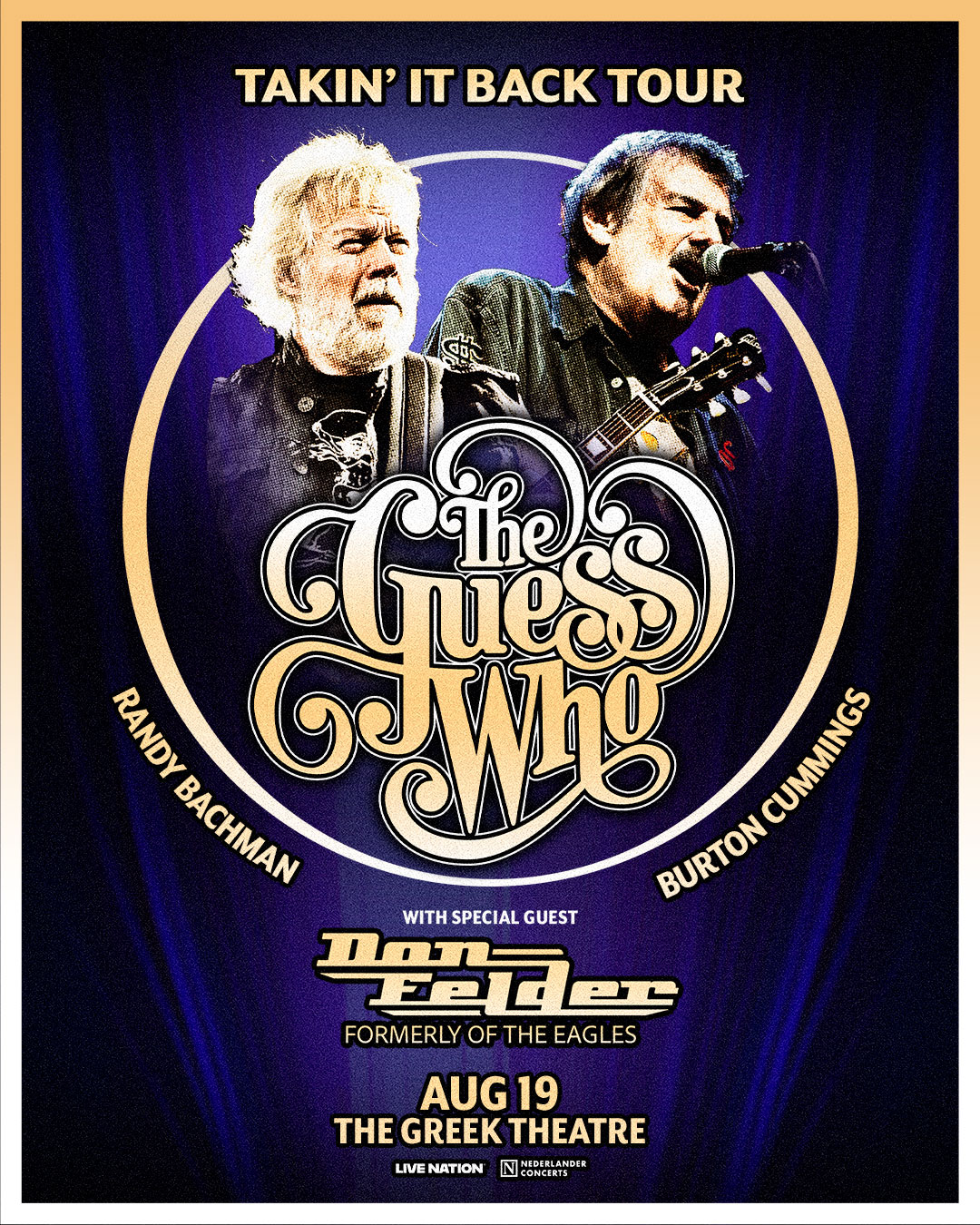 The Guess Who at Greek Theatre on August 19th